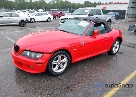 2000 BMW Z3 2.3 from USA, damaged, VIN WBACH9344YLM92127